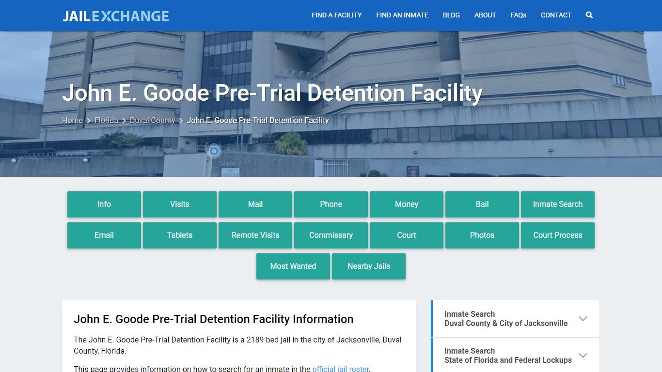 John E. Goode Pre-Trial Detention Facility - Jail Exchange